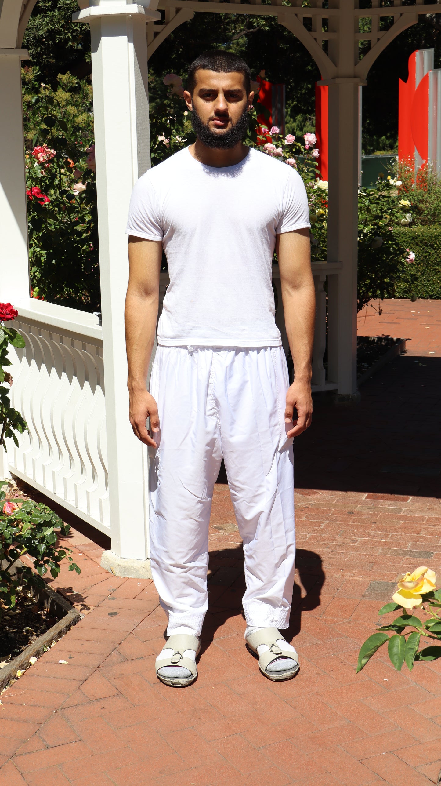 Men’s Thobe Undergarment Set | Thobe Undershirt & Pants | Islamic Innerwear for Under Thobe | White or Black Base Layer | Modest Muslim Undershirt & Bottoms Set