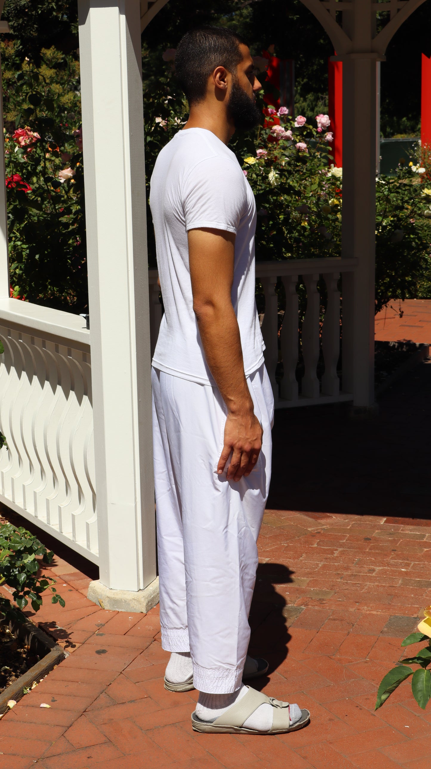 Men’s Thobe Undergarment Set | Thobe Undershirt & Pants | Islamic Innerwear for Under Thobe | White or Black Base Layer | Modest Muslim Undershirt & Bottoms Set
